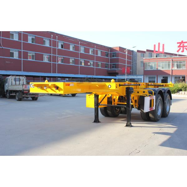 Aotong 20Ft 40Ft Container Frame Skeletal Semi Trailer with Fuwa Bpw Optional 13tons Axle