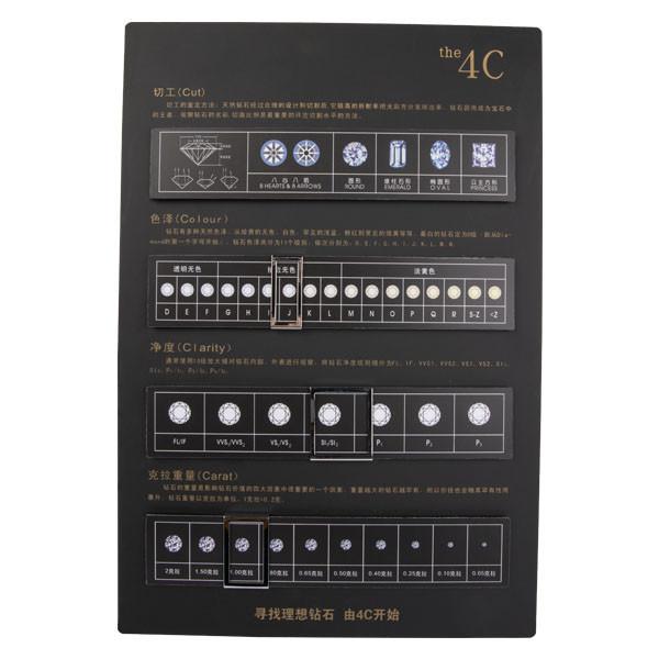 Quality Handmade Diamond 4c Chart  For Diamond ' Color / Clarity / Shape Easy To Use for sale