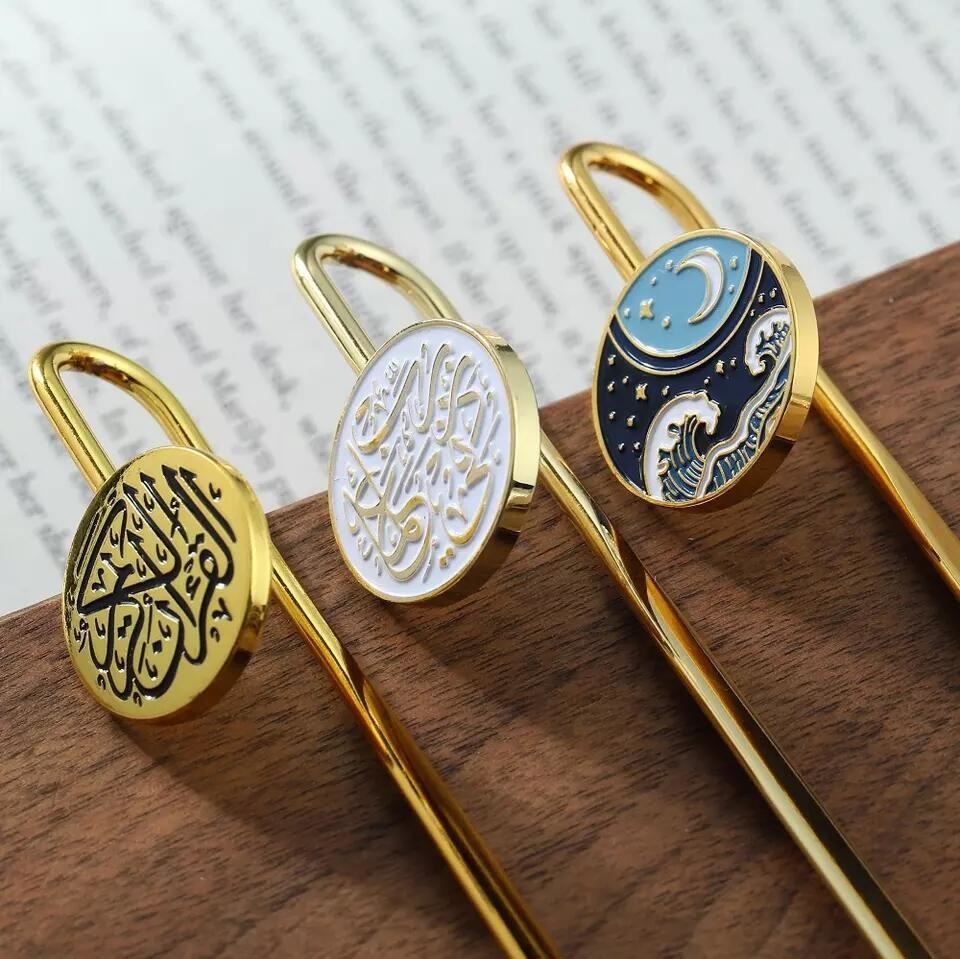 Personalised Metal Custom Bookmark Gold Enamel Zinc Alloy Book Marks