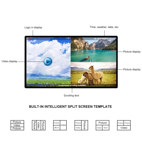 Infrared Touch 10 Points Indoor Transparent LCD Display