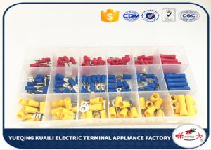 Transparent Box Subpackaging Red Yellow Blue Assorted electrical terminal kit Insulated 180 Pcs wire connector kit