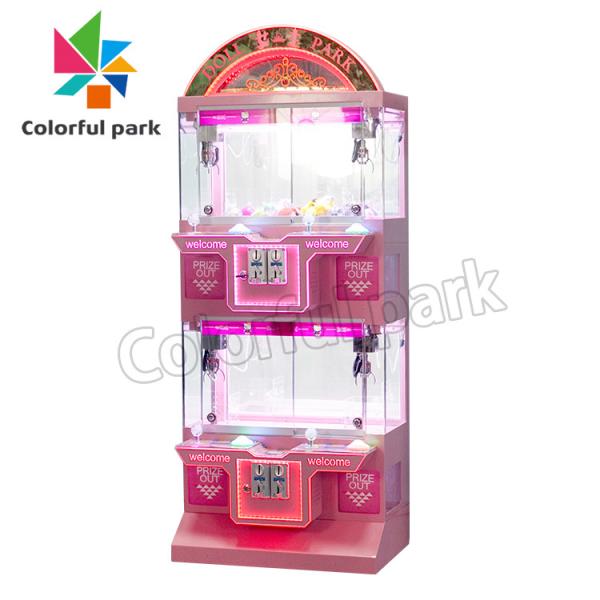 Quality Coin Operated Toy Claw Crane Machine Prize Arcade Game for four people for sale