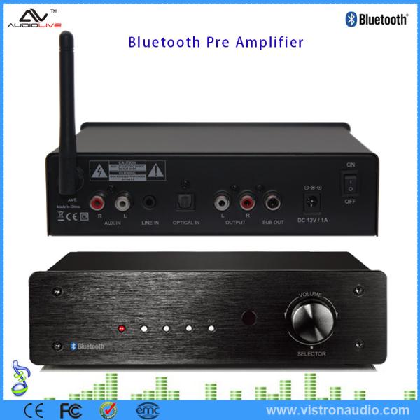 Quality Dual Channel Small Stereo Audio Pre Amplifier HD Bluetooth Preamp Receiver for sale