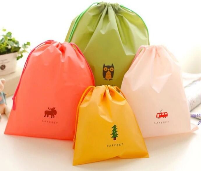 Polyester fabric drawstring bag /advertising pull rope backpack cloth bag /nylon shoulder pocket customization BAGEASE