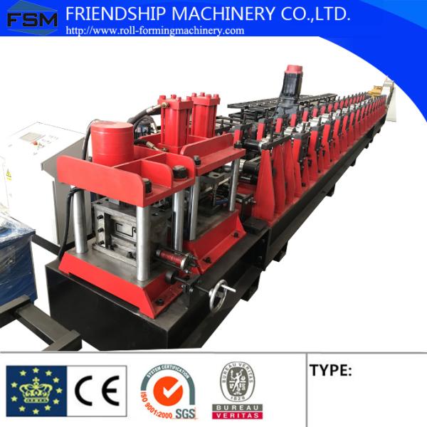 Full Automatic 3mm GI Door Frame Metal Roofing Machine Use Gearbox Driven