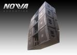 High Powered Line Array Speakers For Big Performance , Black Color