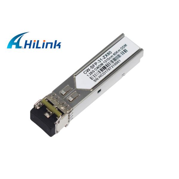 Commercial Grade 1.25G CWDM 1270~1610nm 80KM ZR Dual LC CWDM SFP Modules DDM