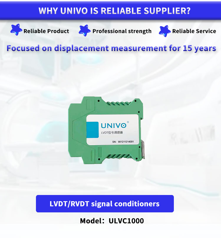 Signal Conditioning UNIVO ULVC1000 Displacement Sensor for 10-30V DC Power Supply