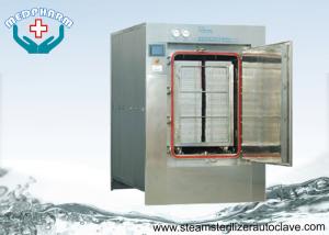 China Automatic Hinge Door Medical Waste Autoclave Steam Sterilizer With Touch Screen PLC System wholesale