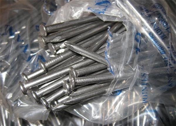 Quality Standard Size Metal Wire Nails , Anti Polished Galvanized Common Nails for sale
