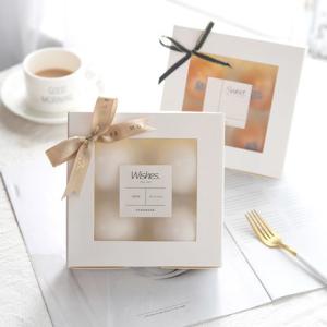 China Foldable Flexo Printing C1S C2S paper Window Cake Box Eco Friendly wholesale