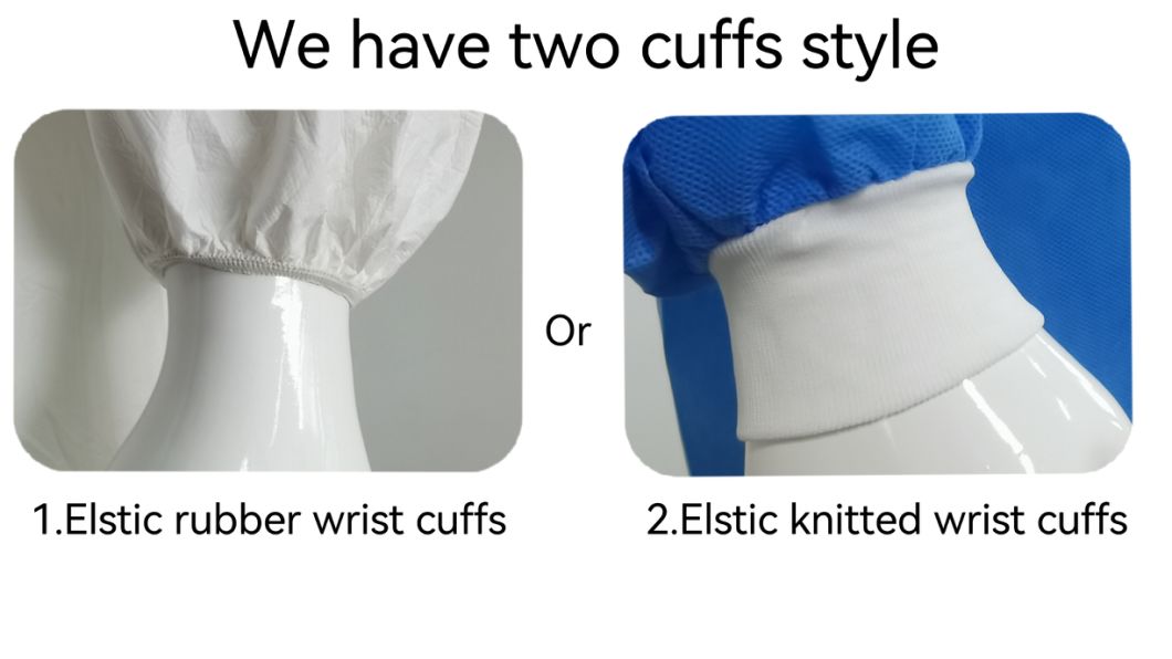 Manufacturer Disposable Microporous/PP/SMS Lab Coat with Double Collar