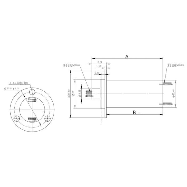 Custom Precision Mini High Conductive Slip Ring IP54 For Rotary System