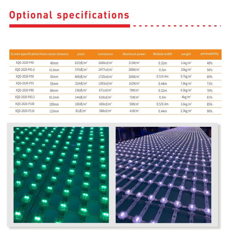 Customized Spinning Scrolling Mesh LED Screen For Stage Background TV