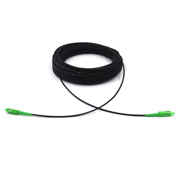 Armored Black SC APC G657A1 Fiber Optic Communication Cable