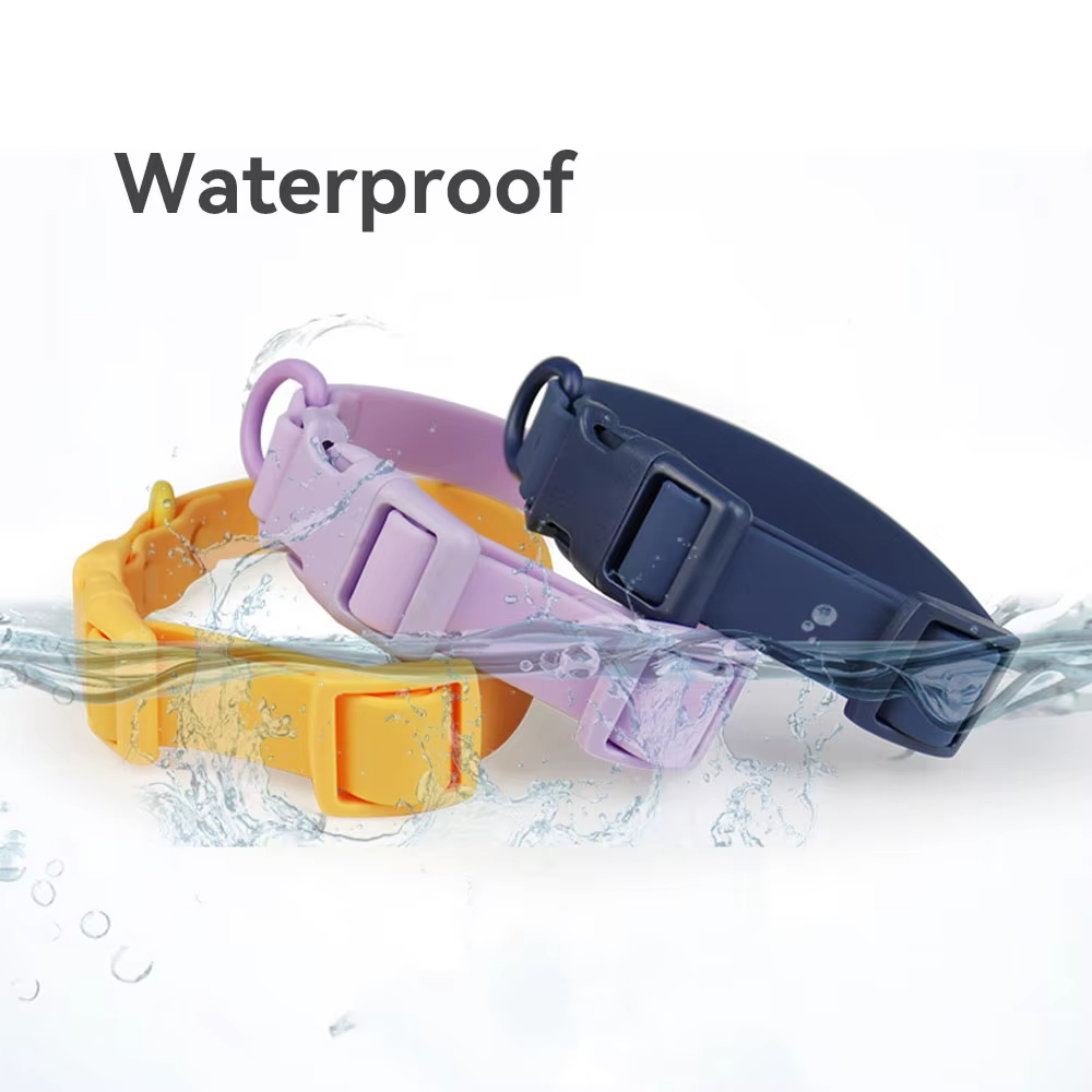Custom Logo Pet Collar PVC Dog Collar And Leash Set Waterproof