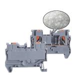 Din Rail Mounted Terminal Blocks Modular Set Screwless Spring Crimping PT 2.5 mm