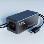 65W Desktop Power Supply Adapter Computer Charger With Type C Charging Wire