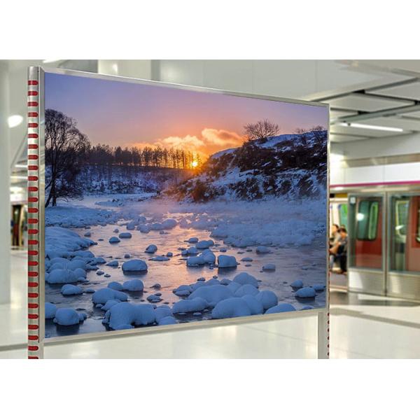 Church Seamless Indoor Led Advertising Screens Installation Full Color Curve