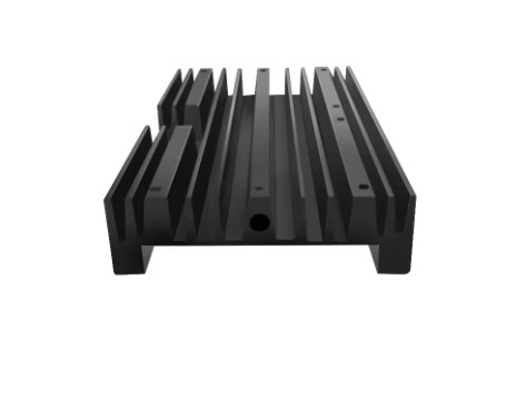 T Profile Custom Aluminum Radiator Black Or Customized Round Aluminum Heat Sink