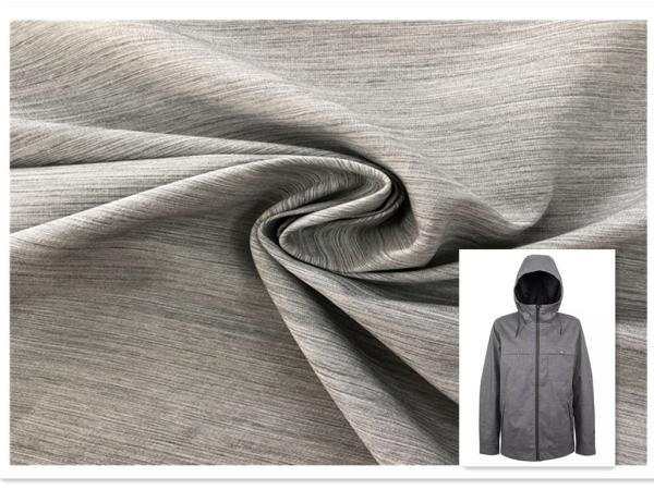 Quality Smooth Surface 100 Polyester Elastane Fabric Stretch Two - Tone Coating Good Dimensional Stability for sale