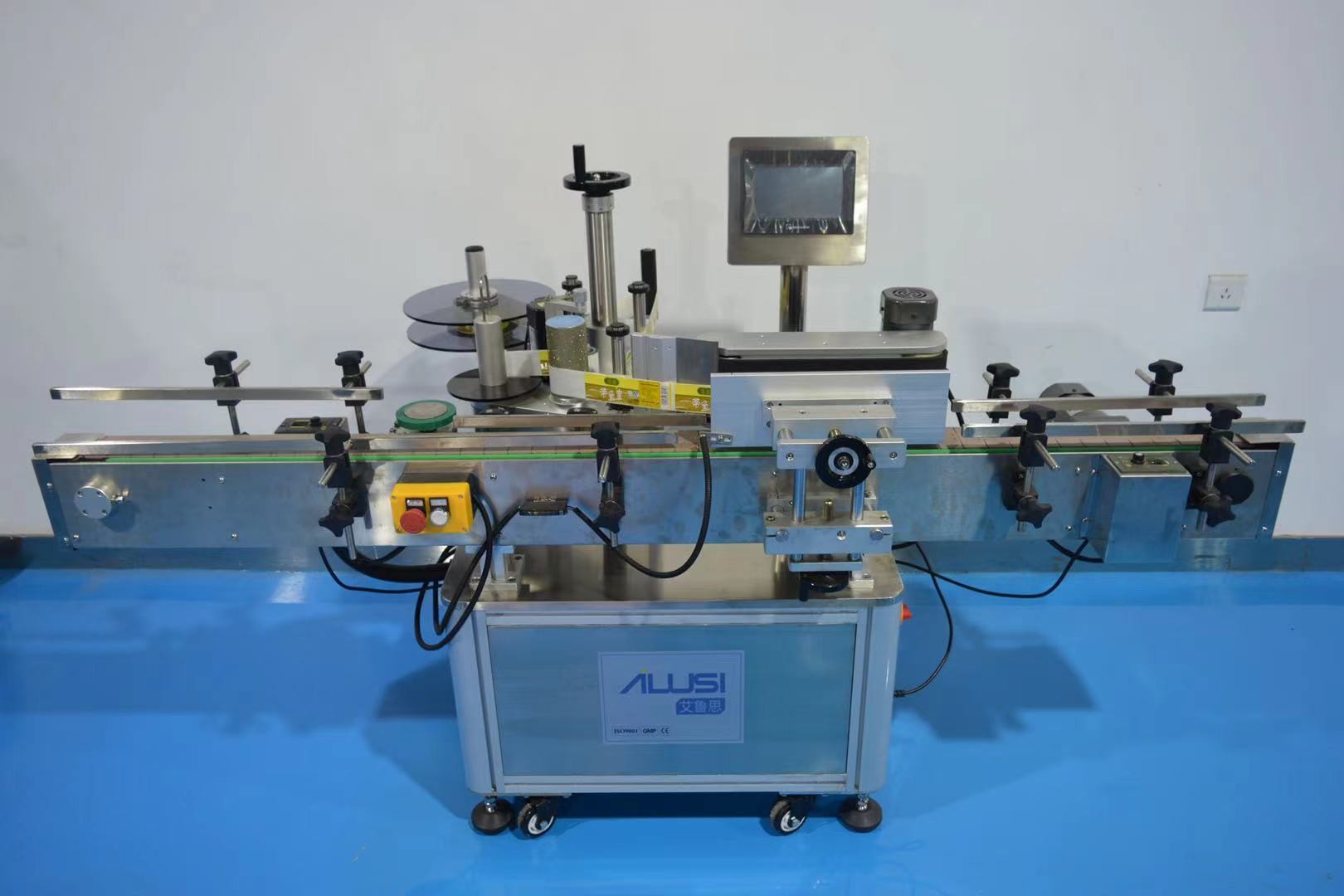 PLC Semi Automatic Label Applicator Machine Label Height 10-190mm