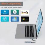 USB A/C Input USB 3.0 Type C Multiport Adapter Docking Station with SD/TF Card