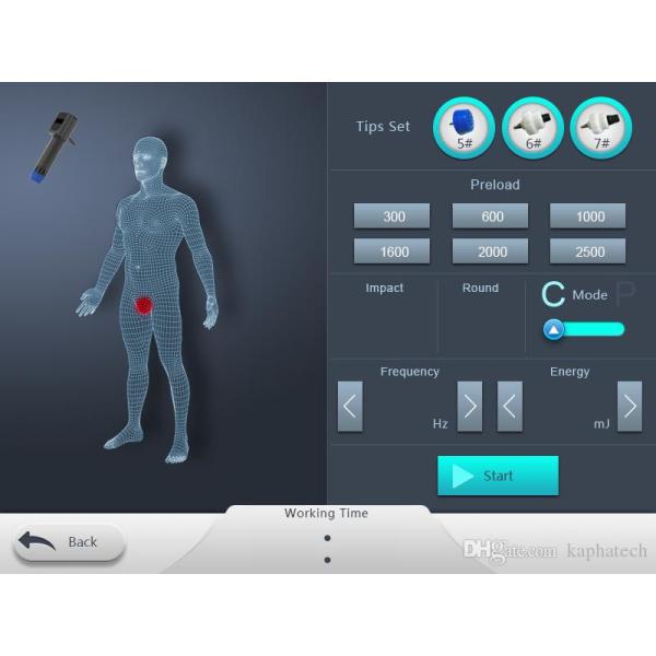 Vertical 2 In 1 Shockwave Therapy Machine Electronmagnetic System