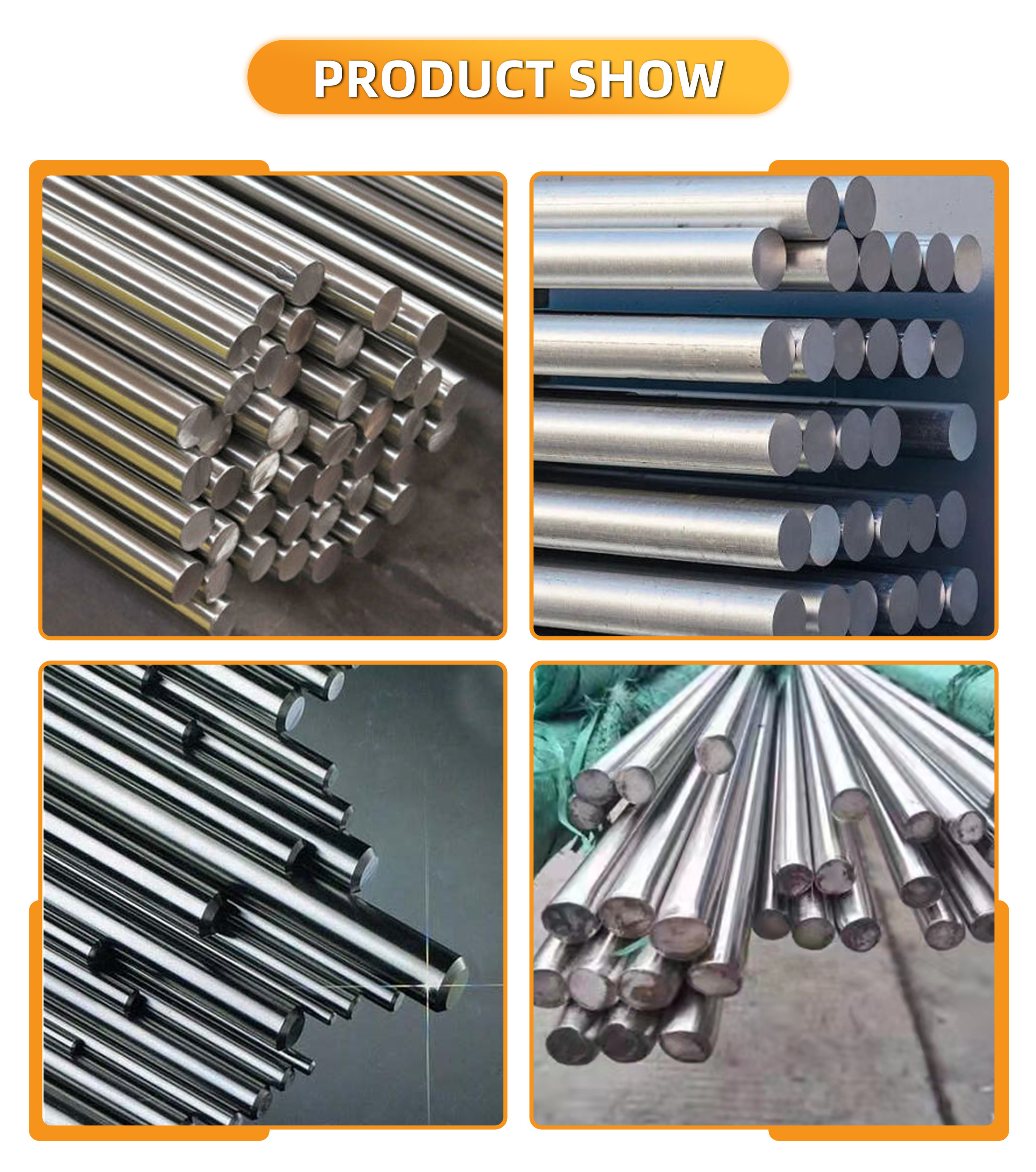 Cold Hot Rolled Stainless Steel Round Bars SS 304 316 2mm - 10mm Dimensions