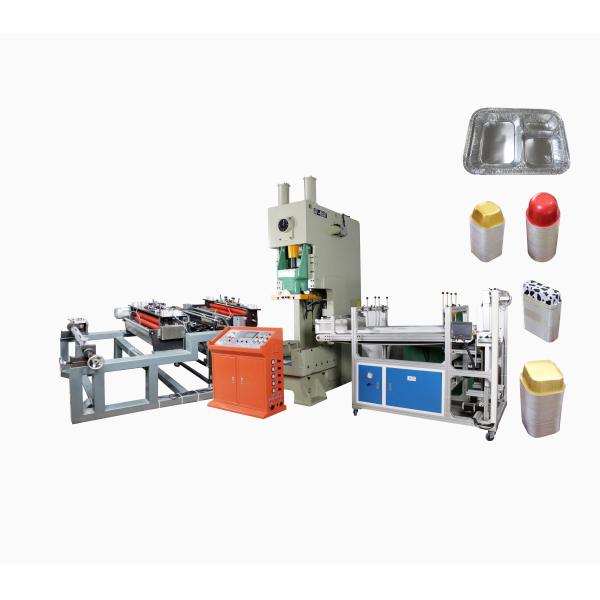 2023 Feeding Machine for Automatic Disposable Aluminum Foil Dishes Tray Food Container Making Machine