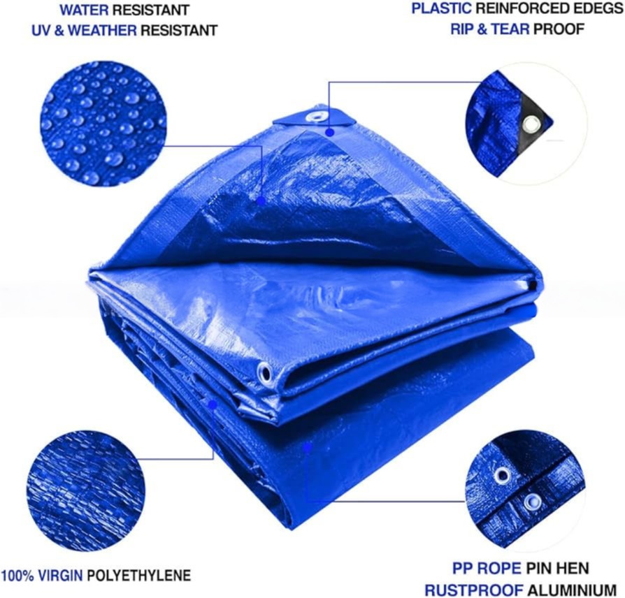12'x20' Construction Insulated Tarp Heavy Duty and Waterproof for Concrete Curing