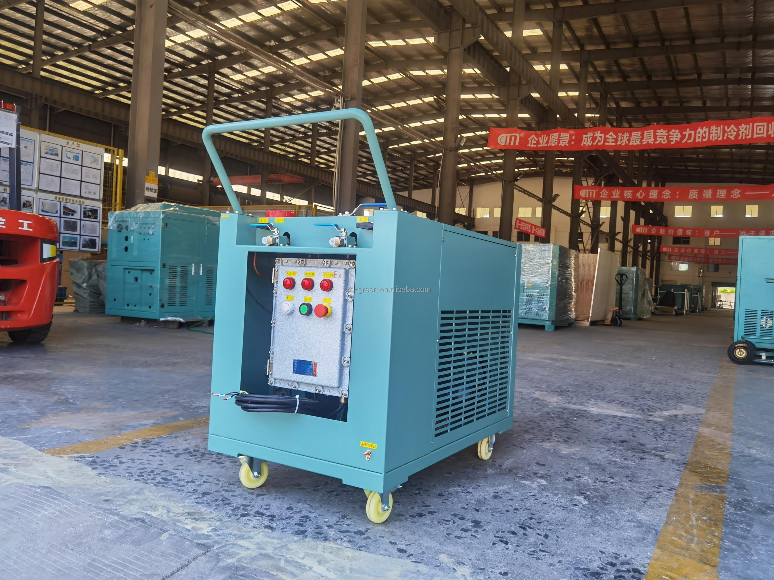 R134a R32 refrigerant recovery machine explosion proof refrigerant recovery unit 3HP air conditioning recovery station