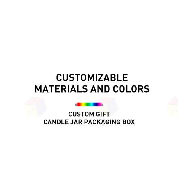 Eco Friendly Rigid Paper Candle Gift Box Packaging With Lid And Foam Insert