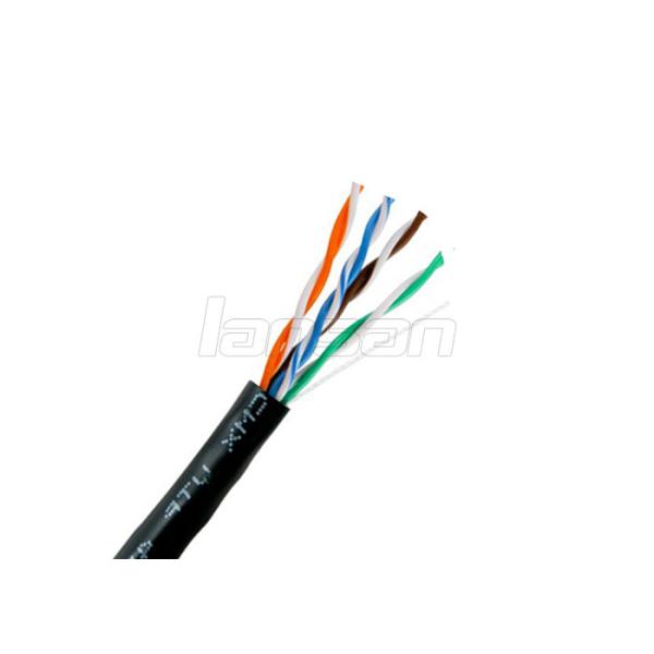 4 Pair UTP Cat5e Cable 8 Cores High Speed Single PE Outdoor Color Customized
