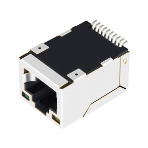 China LPJ19201BGNL Surface Mount 1x Rj45 Tab-Up W/ LEDs ,10/100Base-T Ethernet wholesale