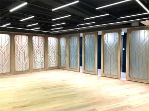 China Restaurant Folding Partition Wall Collapsible Partition Wall Customized Eco Friendly on sale