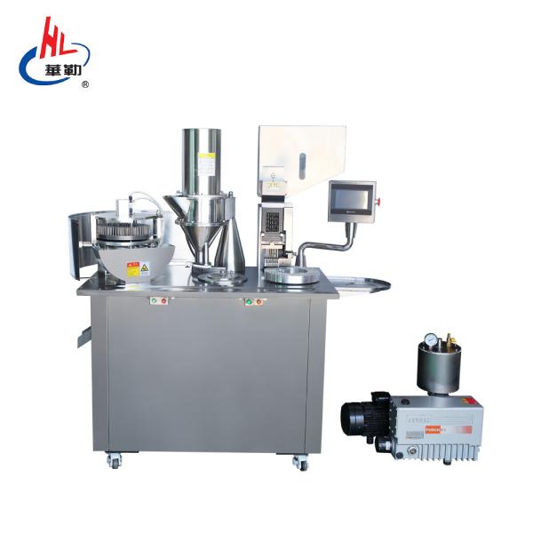 China Touch Panel Semi Auto Capsule Filling Machine For Granule Pellet Powder 50HZ 2.1KW wholesale