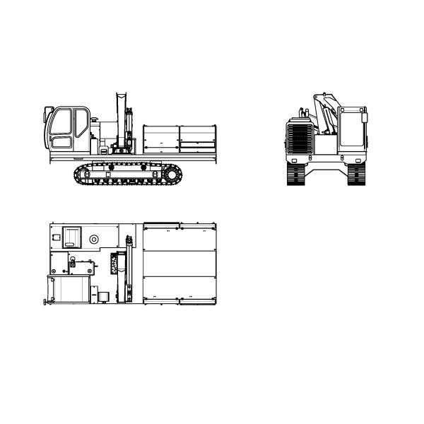 13000KG Weight All Hydraulic Pipelayer Power Station For Manufacturing Plant