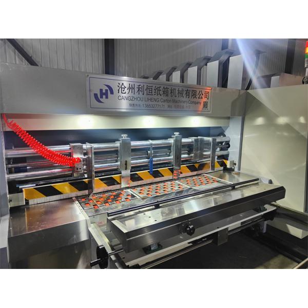 220V Corrugated Carton Box Flexo Printer Cardboard Printing Die Cutting Machine With Slotter And Die-cutter