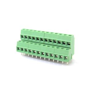 China 3.81mm / 0.15&quot; Dual Row PCB Screw Terminal Blocks Connector wholesale