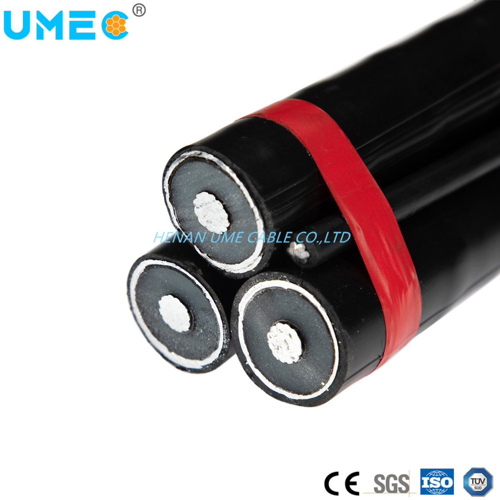 IEC 60502 19/33 (36kV) Aluminum Conductor PE/PVC and XLPE Insulated 35 50 70 90mm2 Aerial Bundle Cables