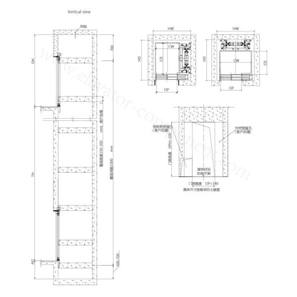 Durable Glass Home Lift Small High Speed Passenger Elevator For 3-5 Persons