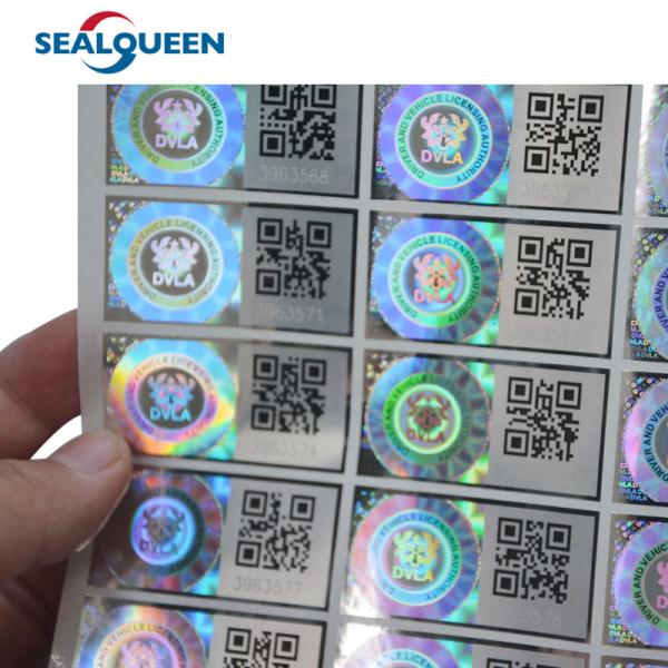 Quality 3D Hologram Security Label , Printed Tamper Evident Hologram Stickers for sale