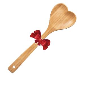 China Wooden Heart Shaped Bamboo Spoon Engraved For Cooking Spoonful Of Love wholesale
