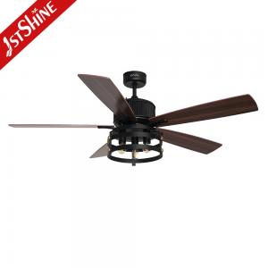 China Black 52 Inches Industrial Ceiling Fan AC Motor Indoor Decorative wholesale