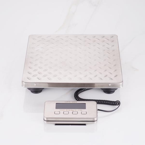 300 * 300 * 55mm Rechargeable Stainless Steel Parcel Scale 200 kg Industrial Platform Scale for Precise Parcel Transport