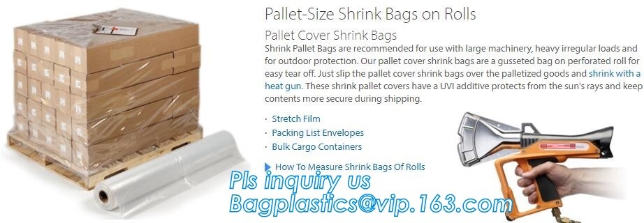 Customized Square Bottom or Side Guesst Plastic Protective Pallet Covers, 4 Mil Dust proof Clear Pallet Covers, BAGPLAST