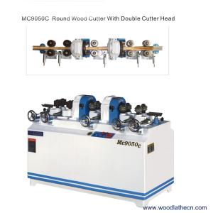 MC9050C wooden pole making machine with 2 knives