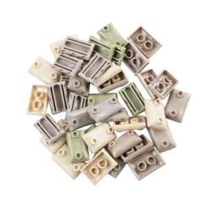 China 1000pcs WW2 military war scene model accessories soldier figures bunkers sandbags building blocks wholesale