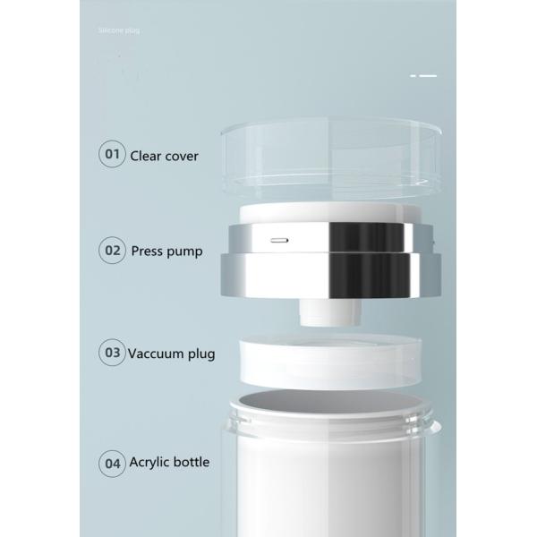 100g Empty Lotion Pump Bottles Refillable 50ml Airless Pump Bottle